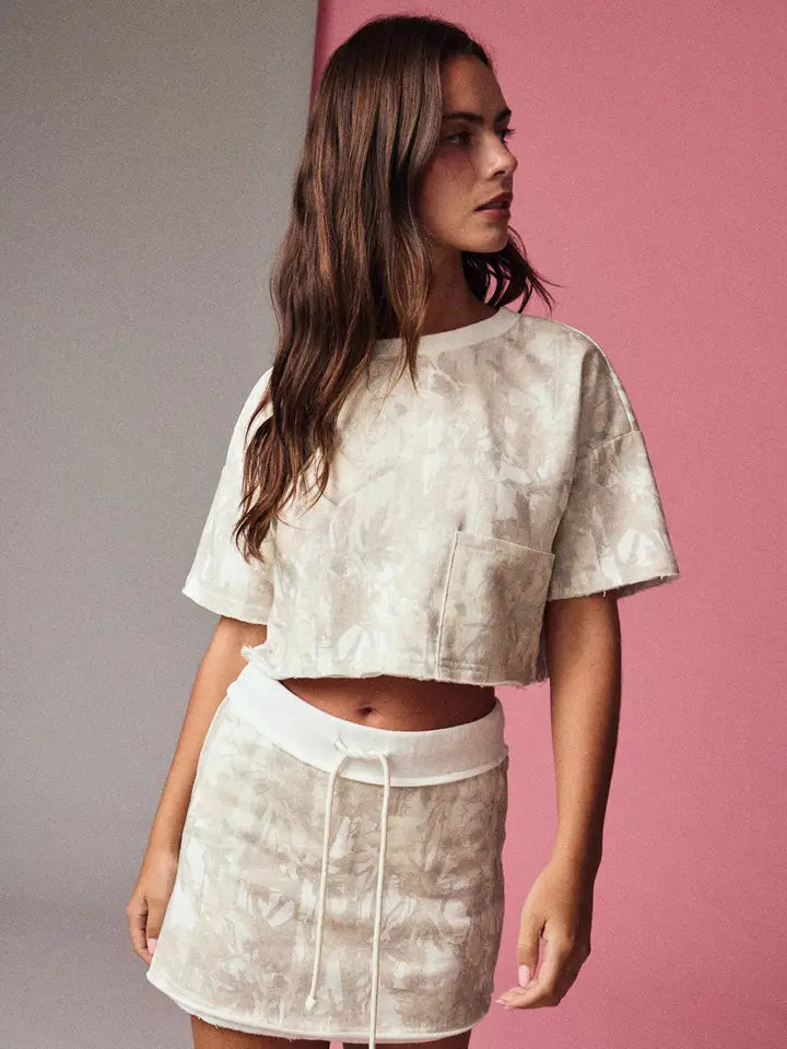 Textured Mini Skirt