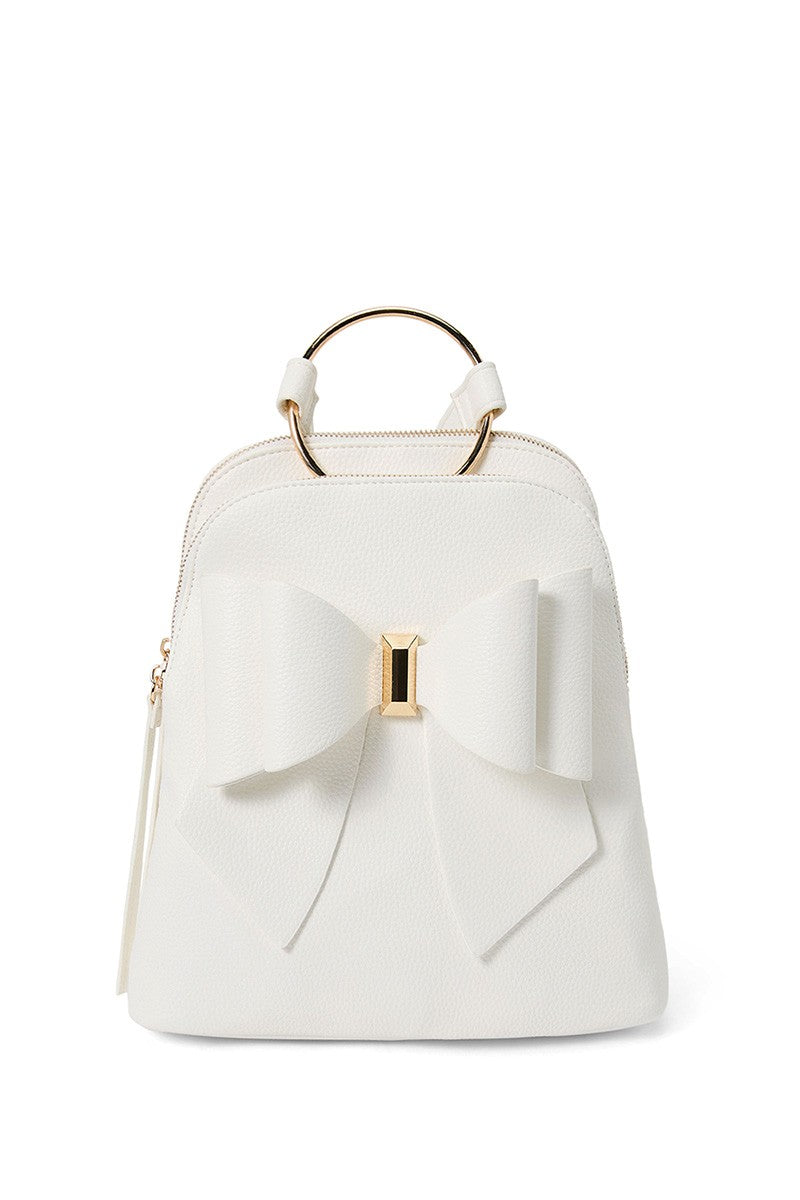 Makenna Bowtie Ring Handle Backpack