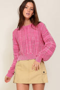 Camryn Round Neck Pattern Sweater