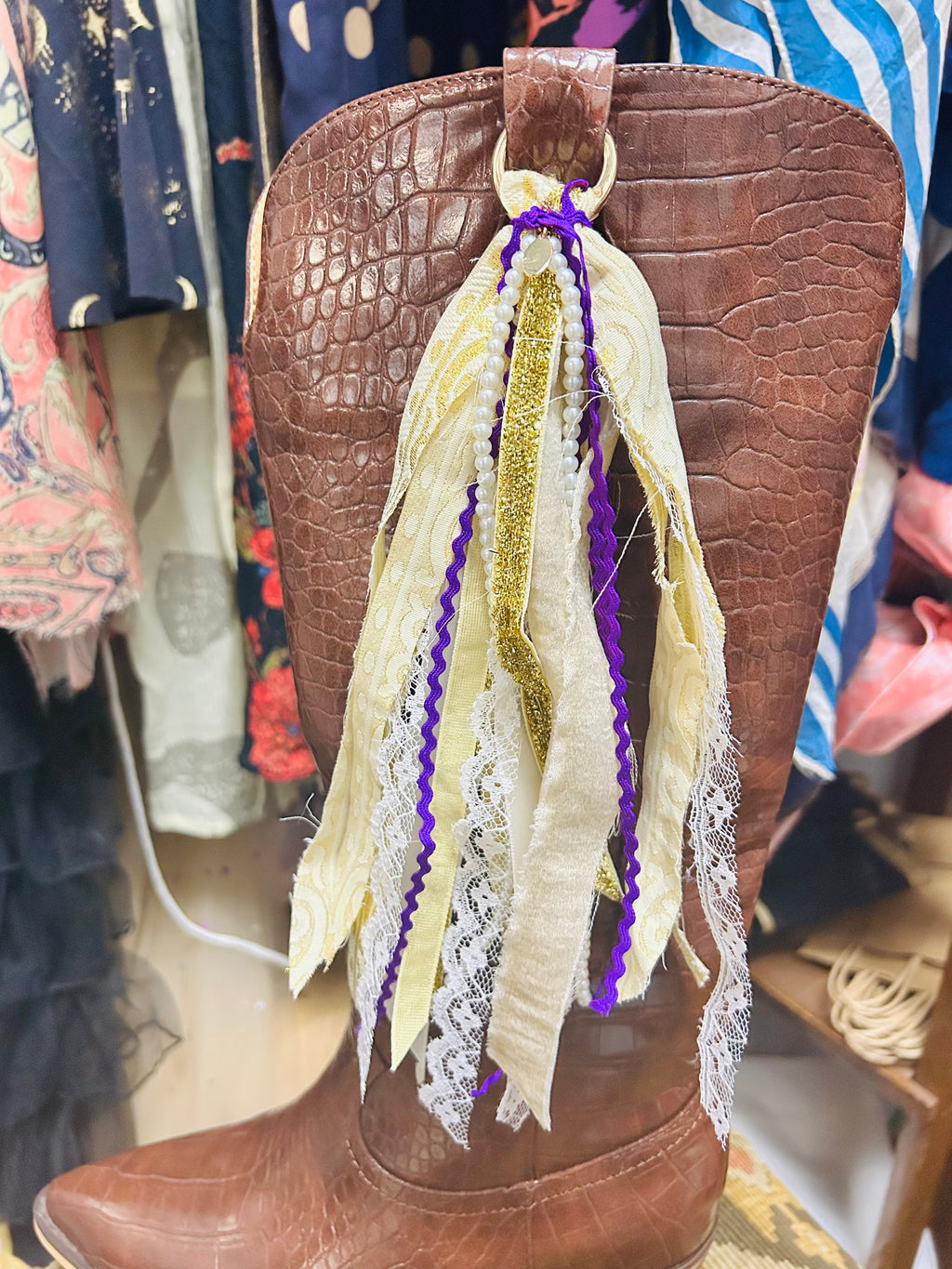 Handmade Game Day Boot/Bag Charm