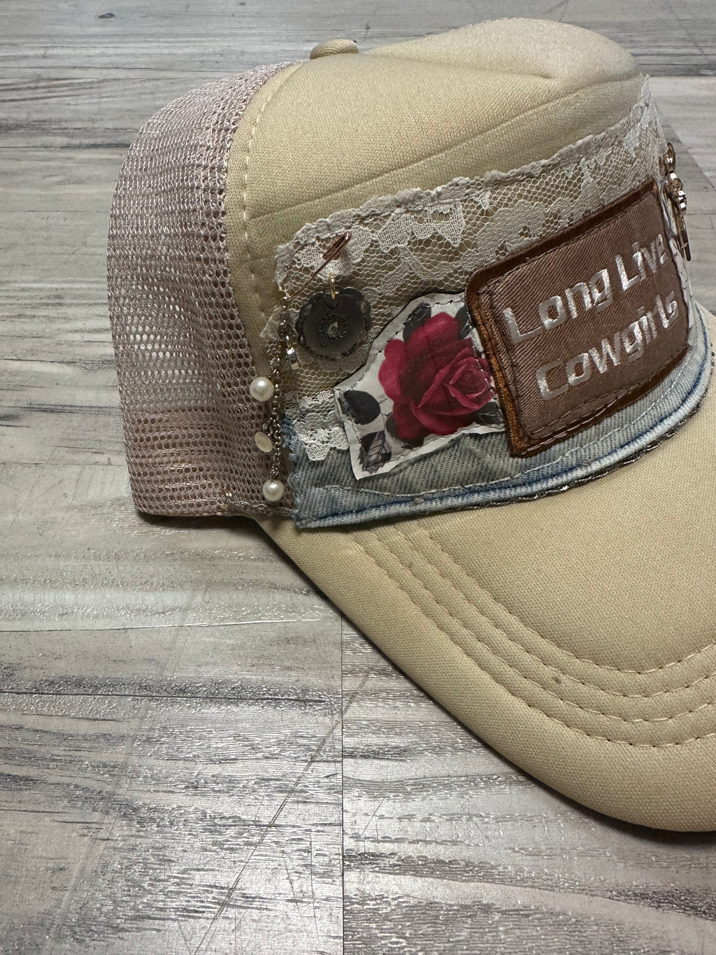 Lace and Charm cowgirl Trucker Hat