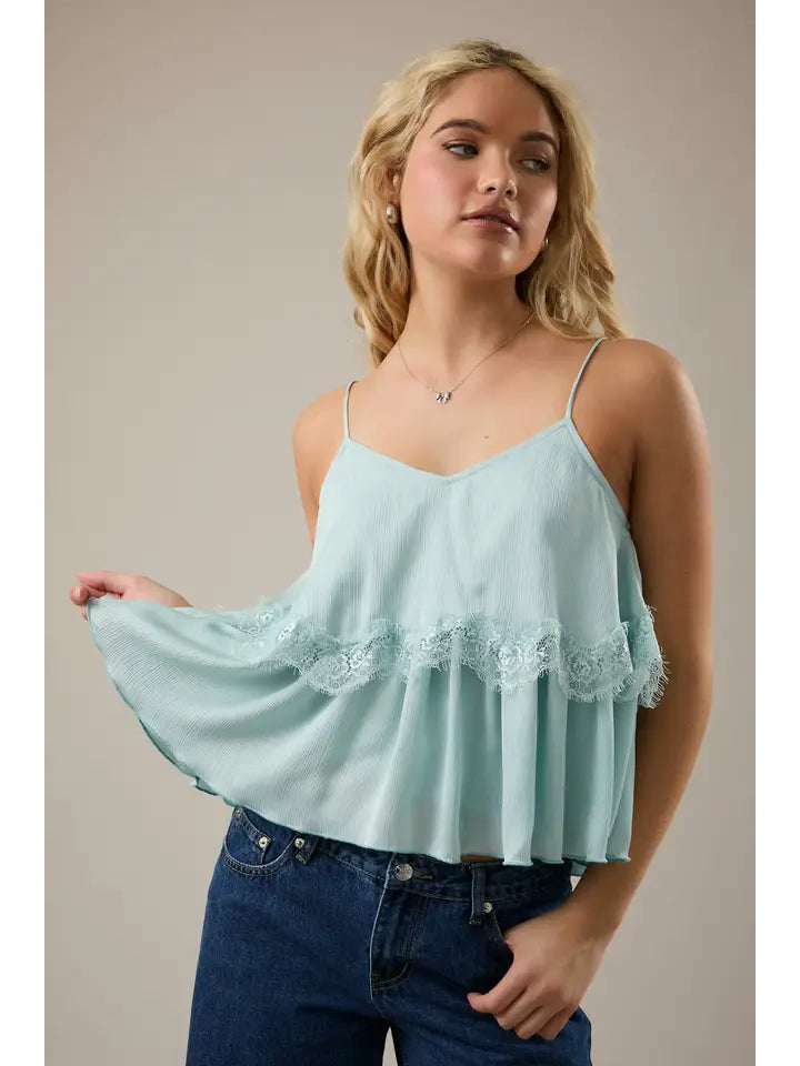 Lace Trim Camisole Top