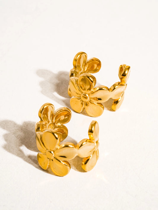 Ayana 18K Floral Ear Cuff