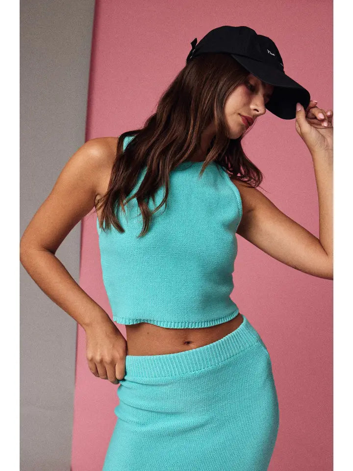 Lara Ribbed Knit Two Piece Set