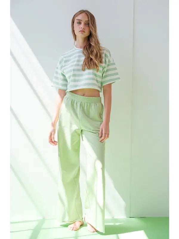 VIOLA STRIPE CROP TOP
