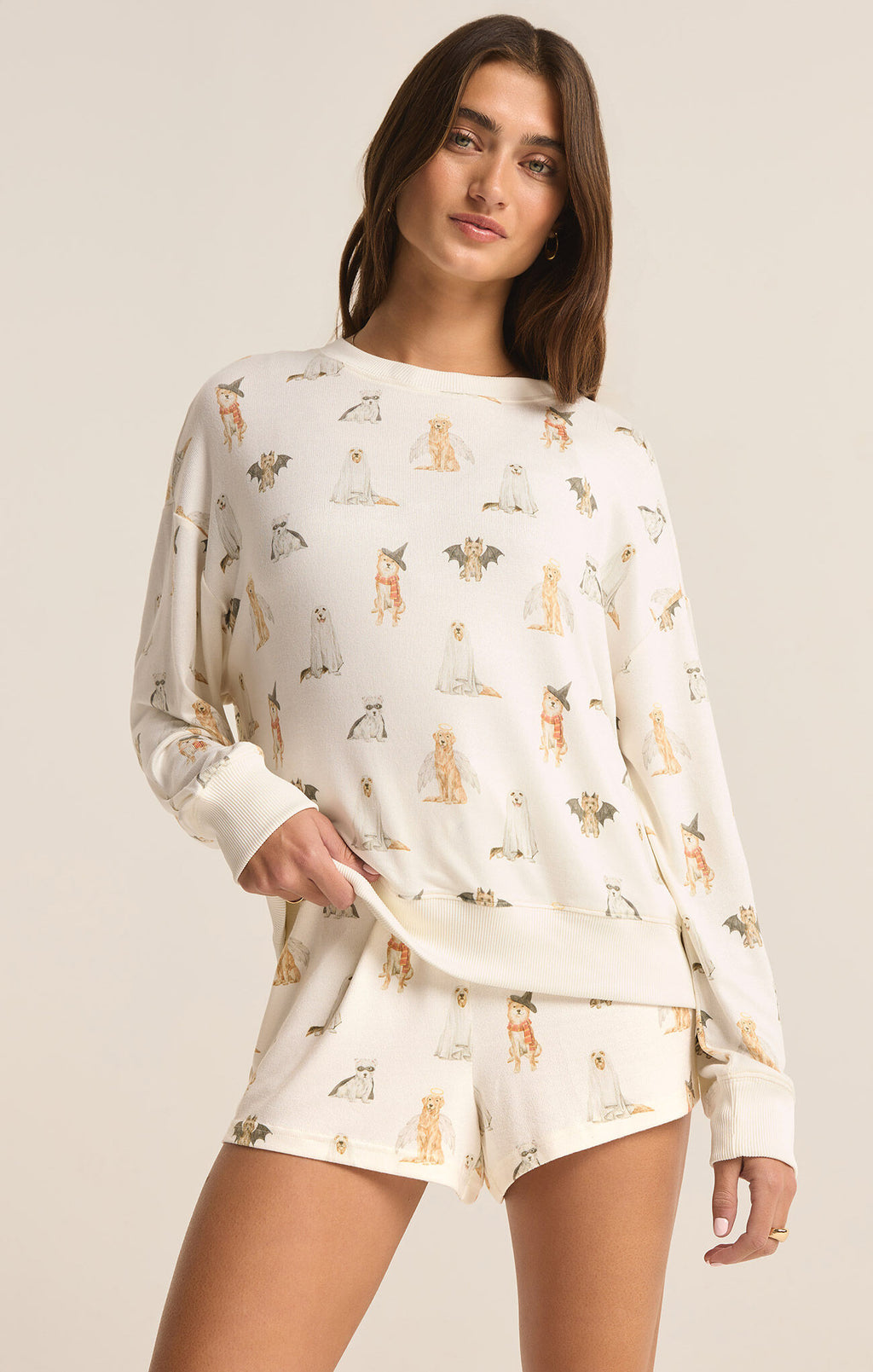 ZSUPPLY Hey Boo Dog Long Sleeve Top