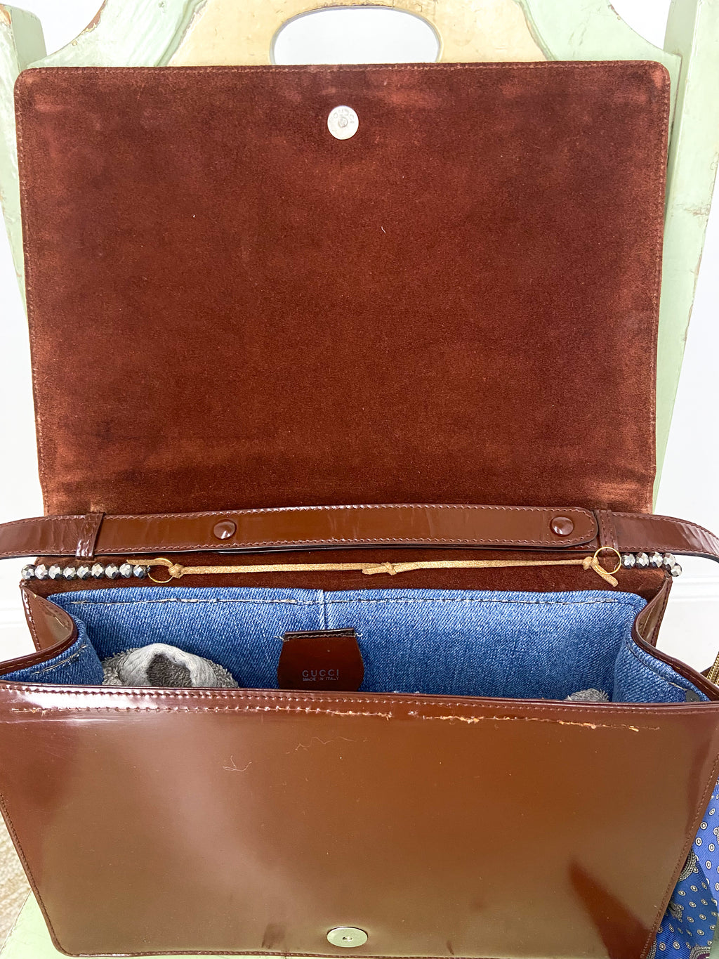 OOAK Upcycled Authentic Vintage Gucci Purse with Horse Bit