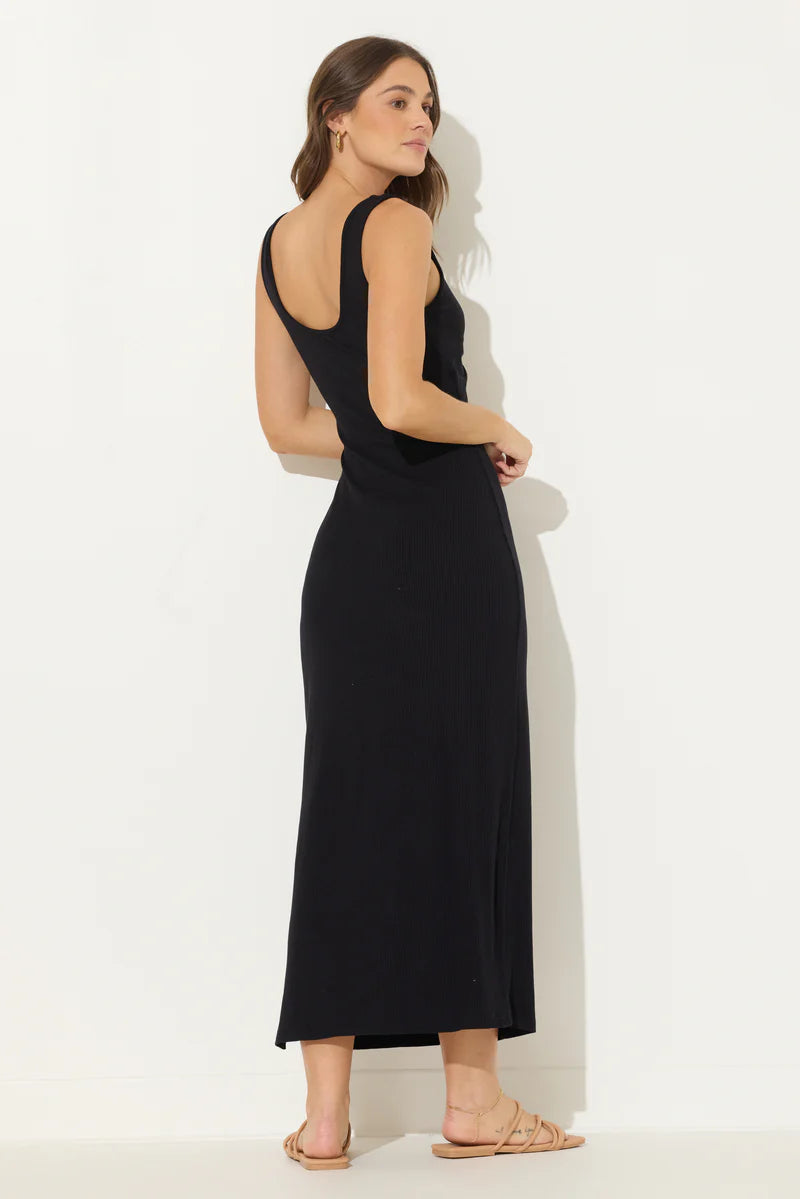 Ocean Drive Heavy Rib Knit Cut Out Maxi Dress
