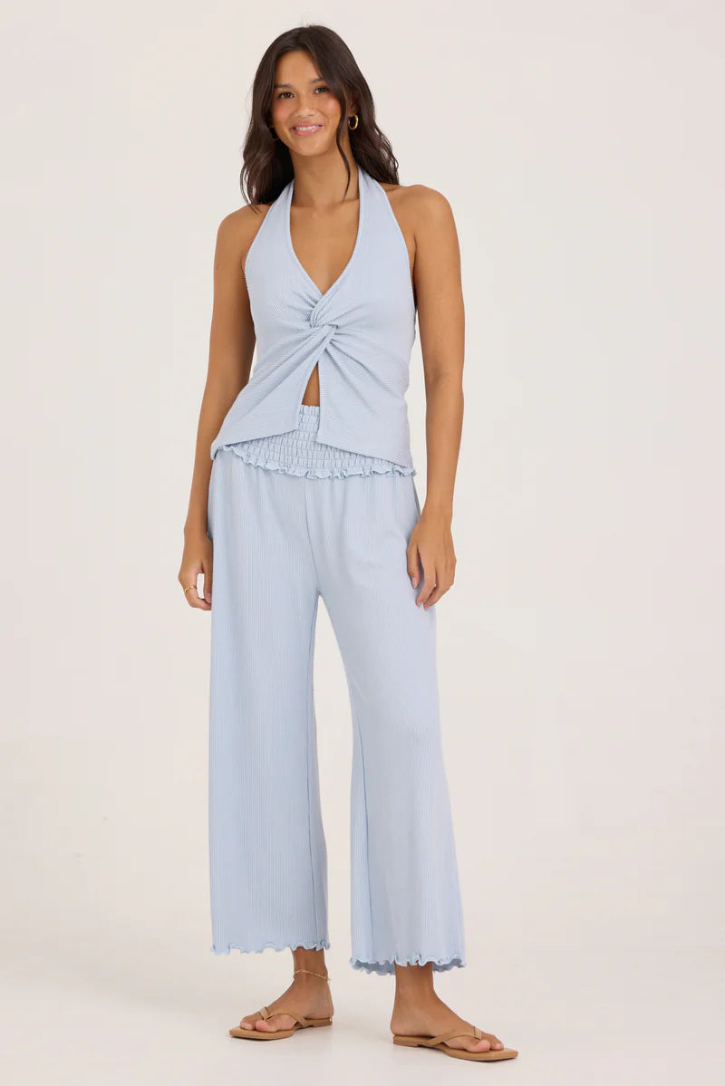 Ocean Drive Rib Knit Halter Top