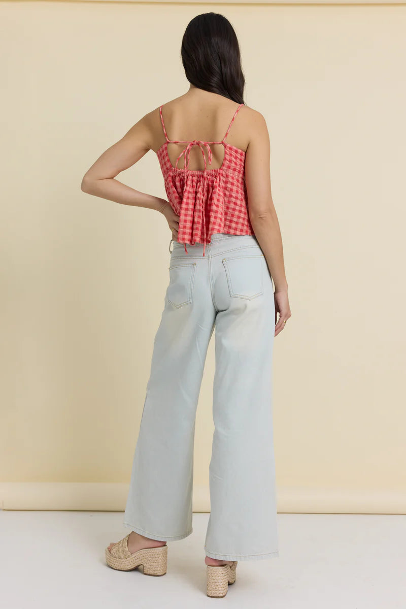 Vintage Havana Woven Flowy Top