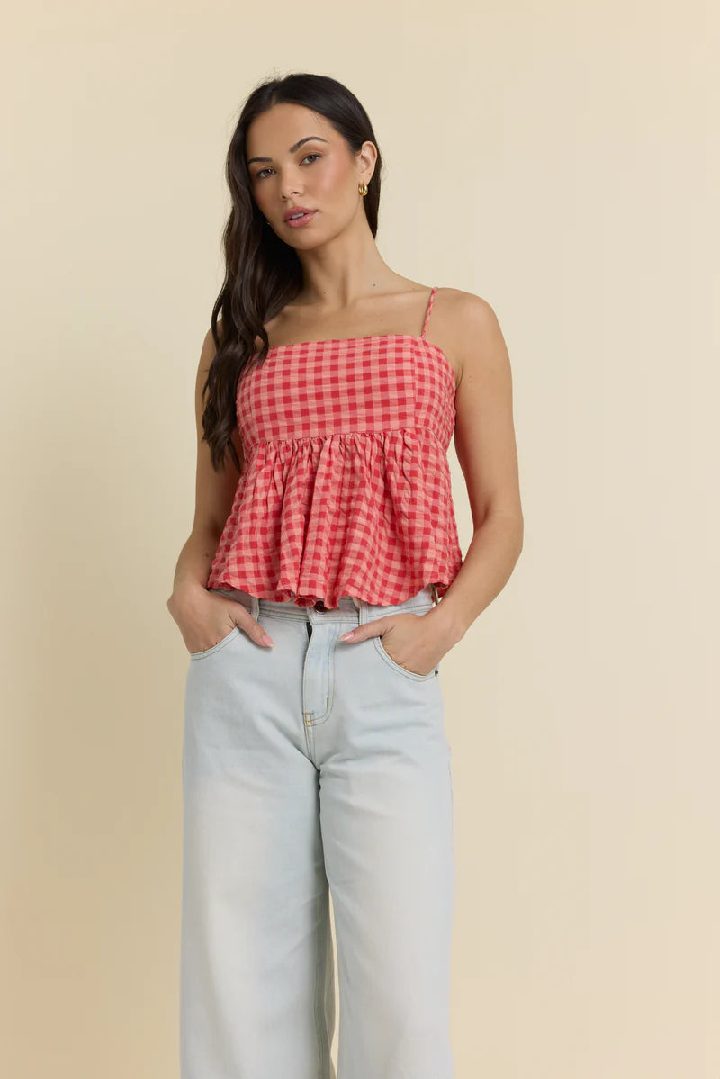 Vintage Havana Woven Flowy Top