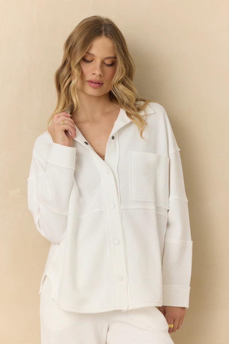 Vintage Havana Comfort Cord Button Down Top
