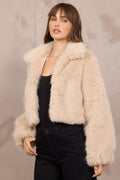 LUCKY FIND Cropped Fur Jacket