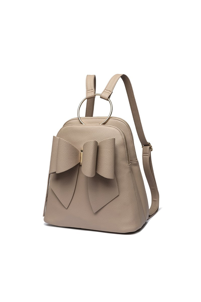 Makenna Bowtie Ring Handle Backpack
