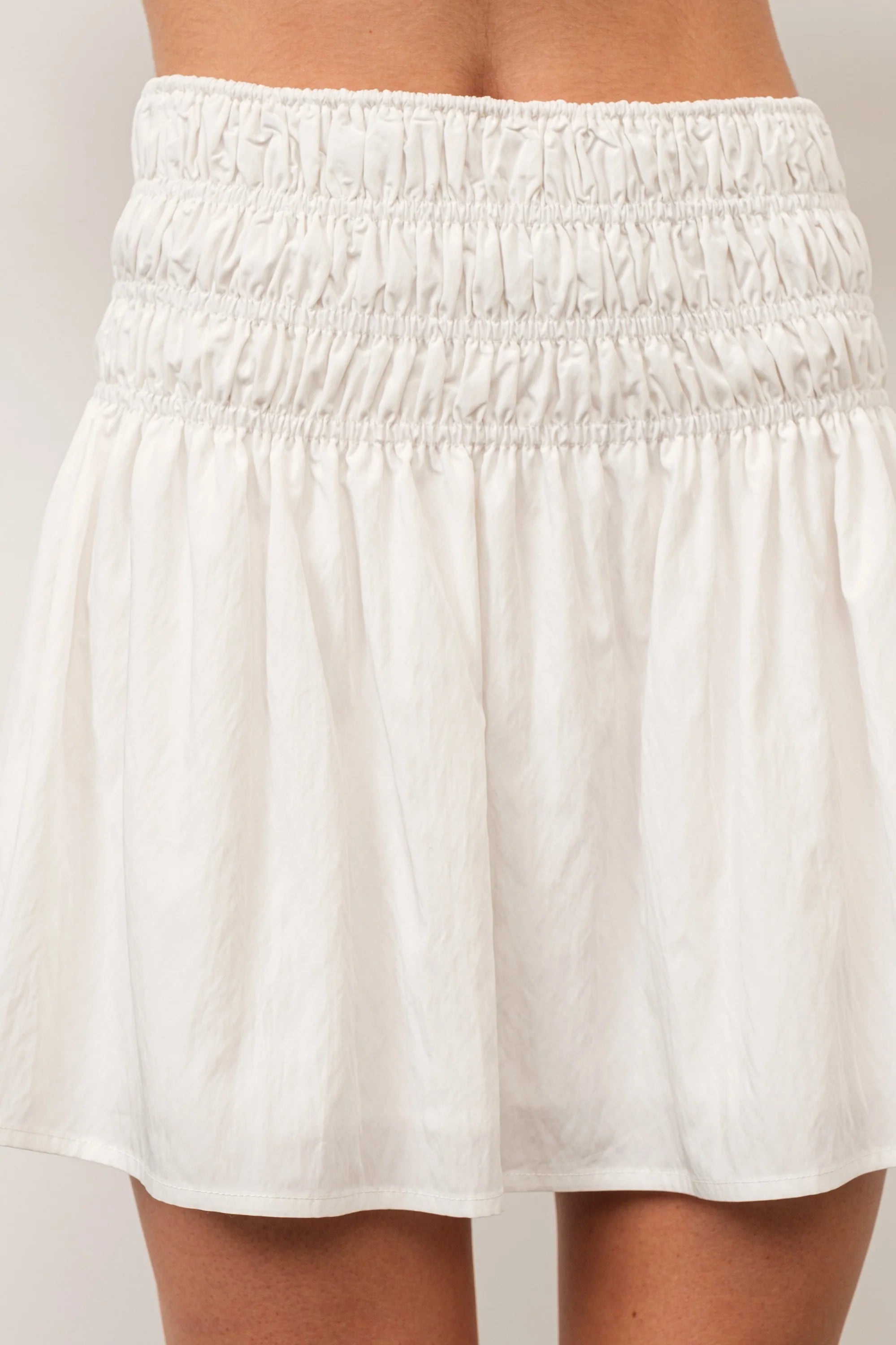 Pretty Garbage Ruched Mini Skirt
