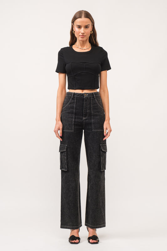 Texas Corset Style Baby Tee