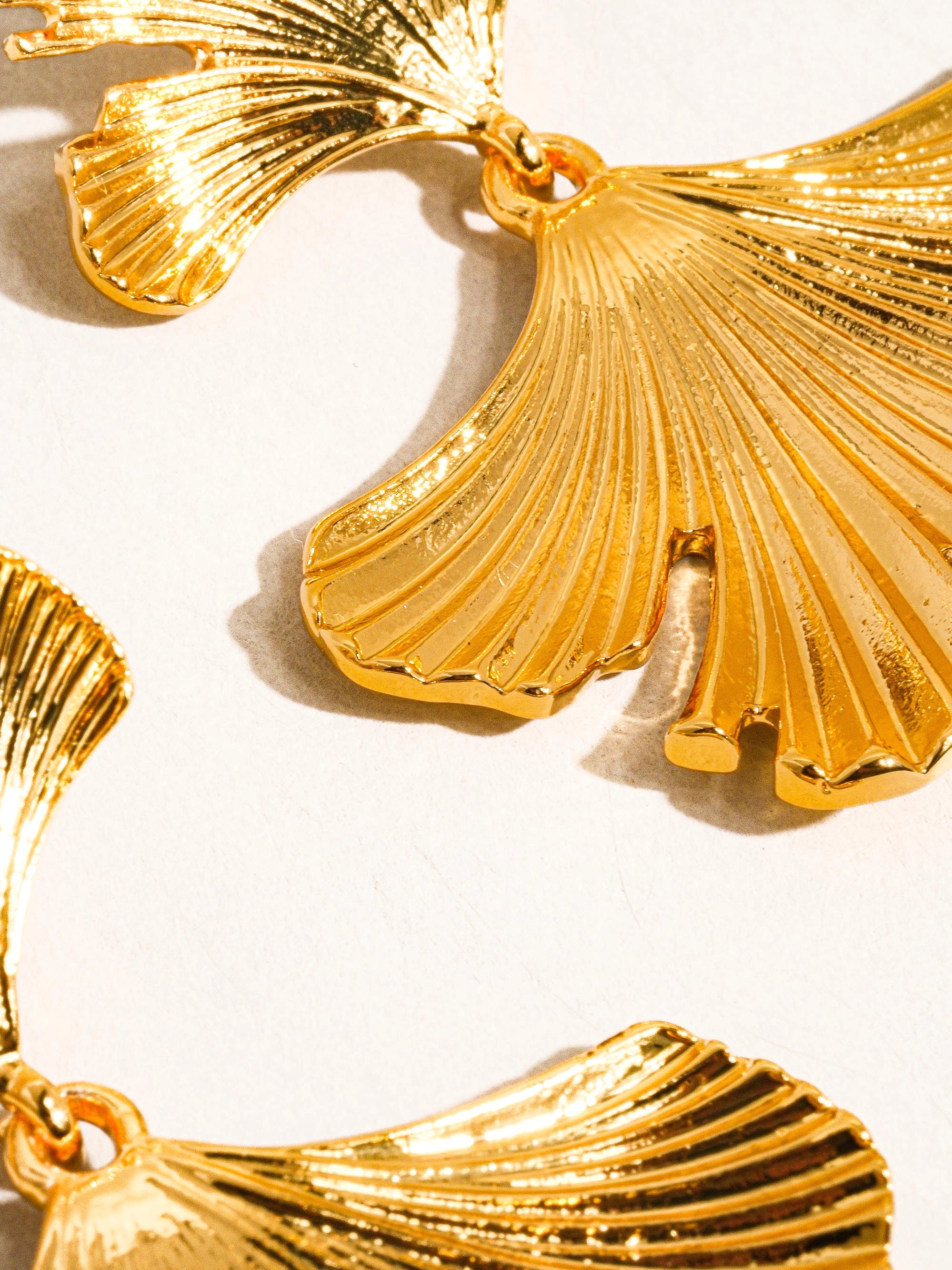 Léonie 18K Gold Floral Statement Earring