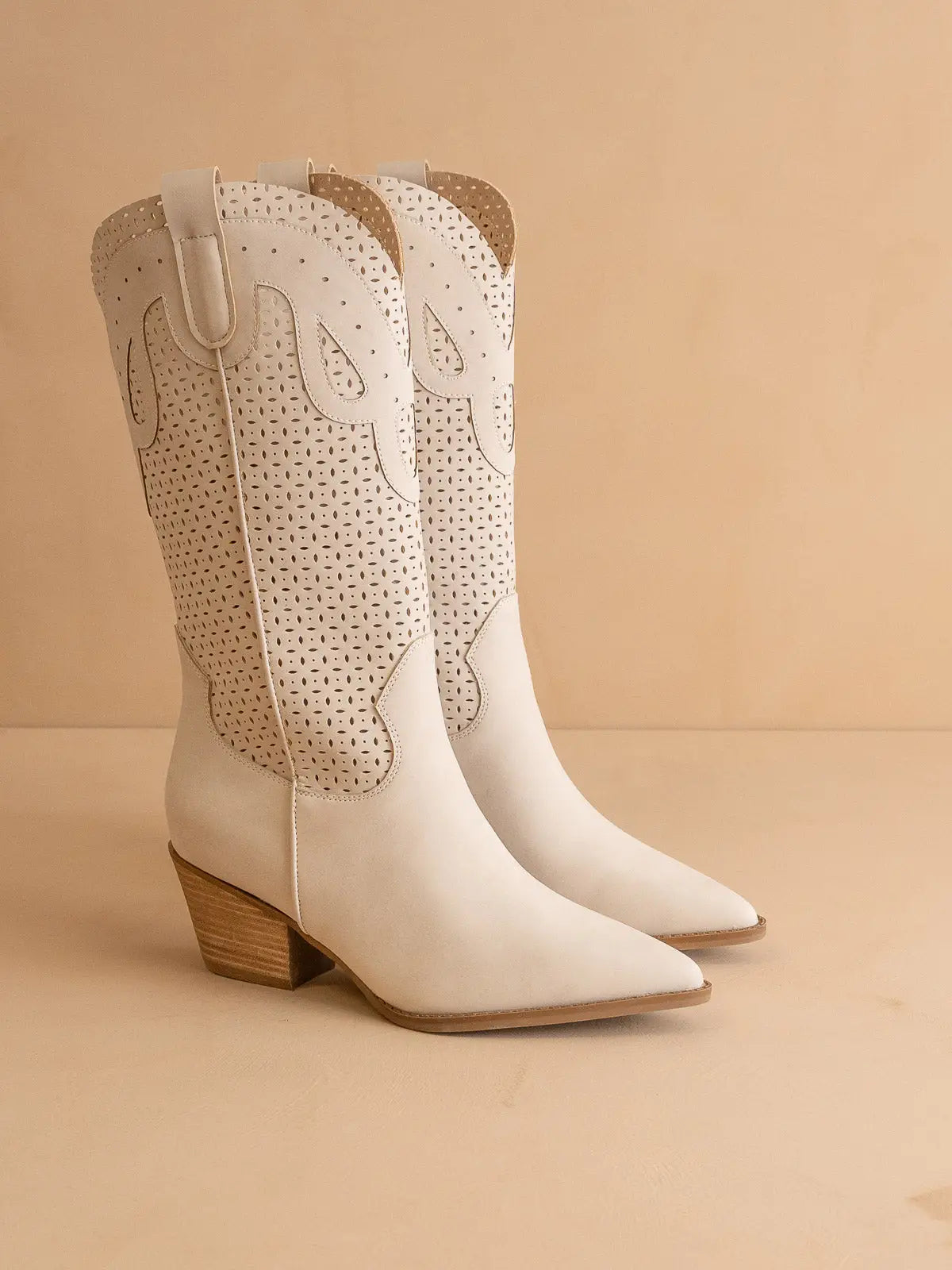 Perforated Western Boot