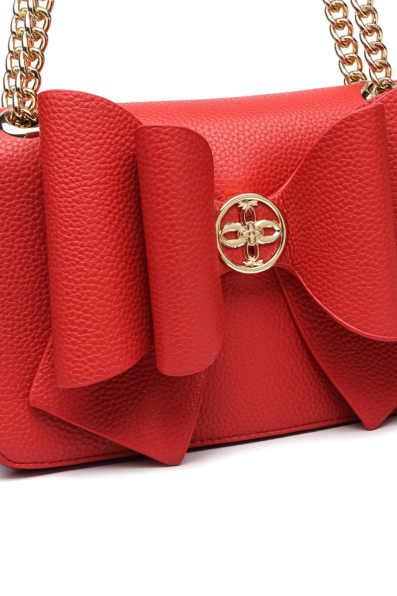 Petal Bowtie Dual Crossbody Bag