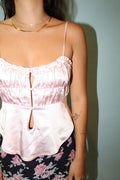 Baby Pink Silk Tank