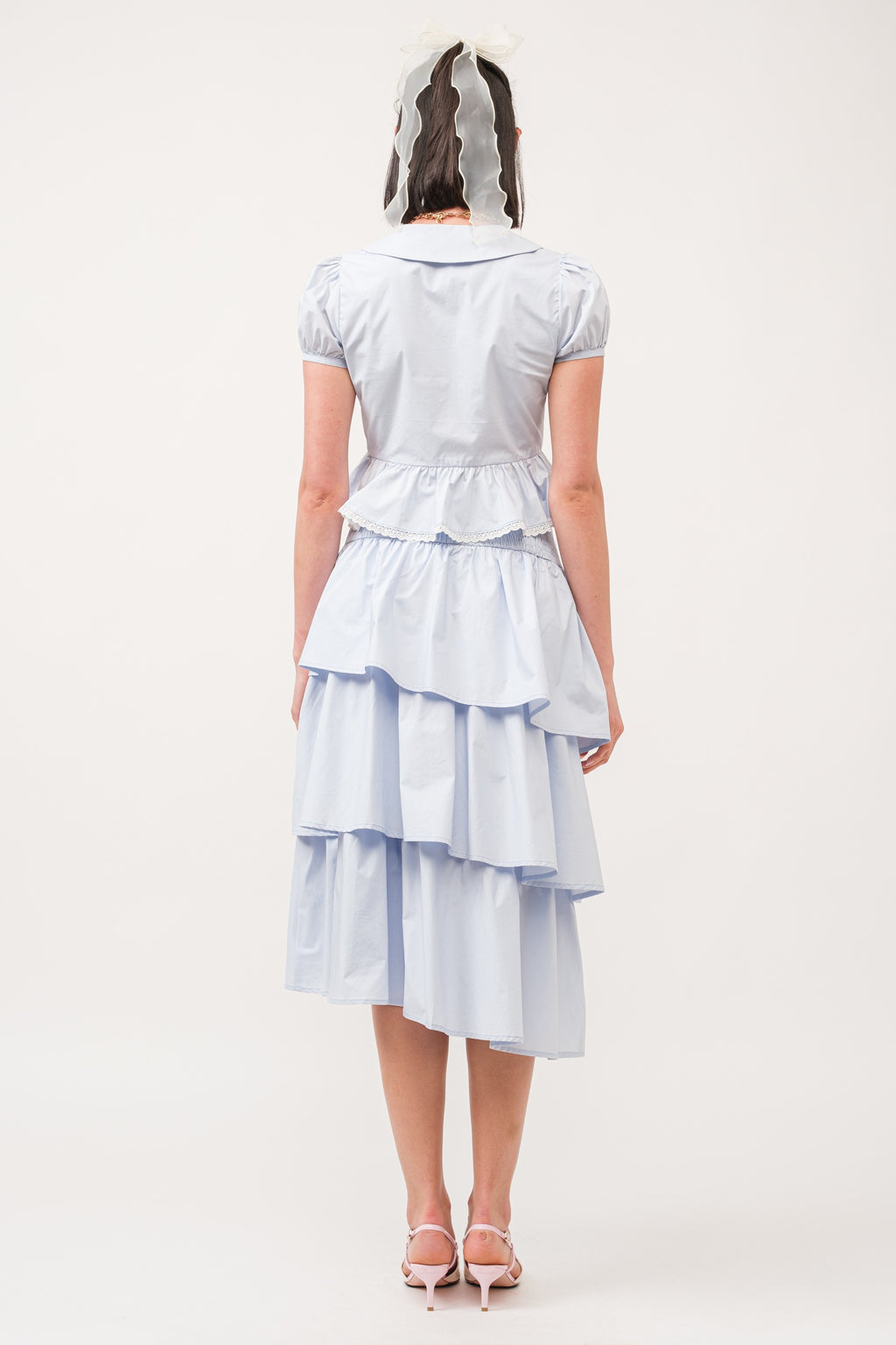 Francis Cotton-Poplin Blouse with Front Ties