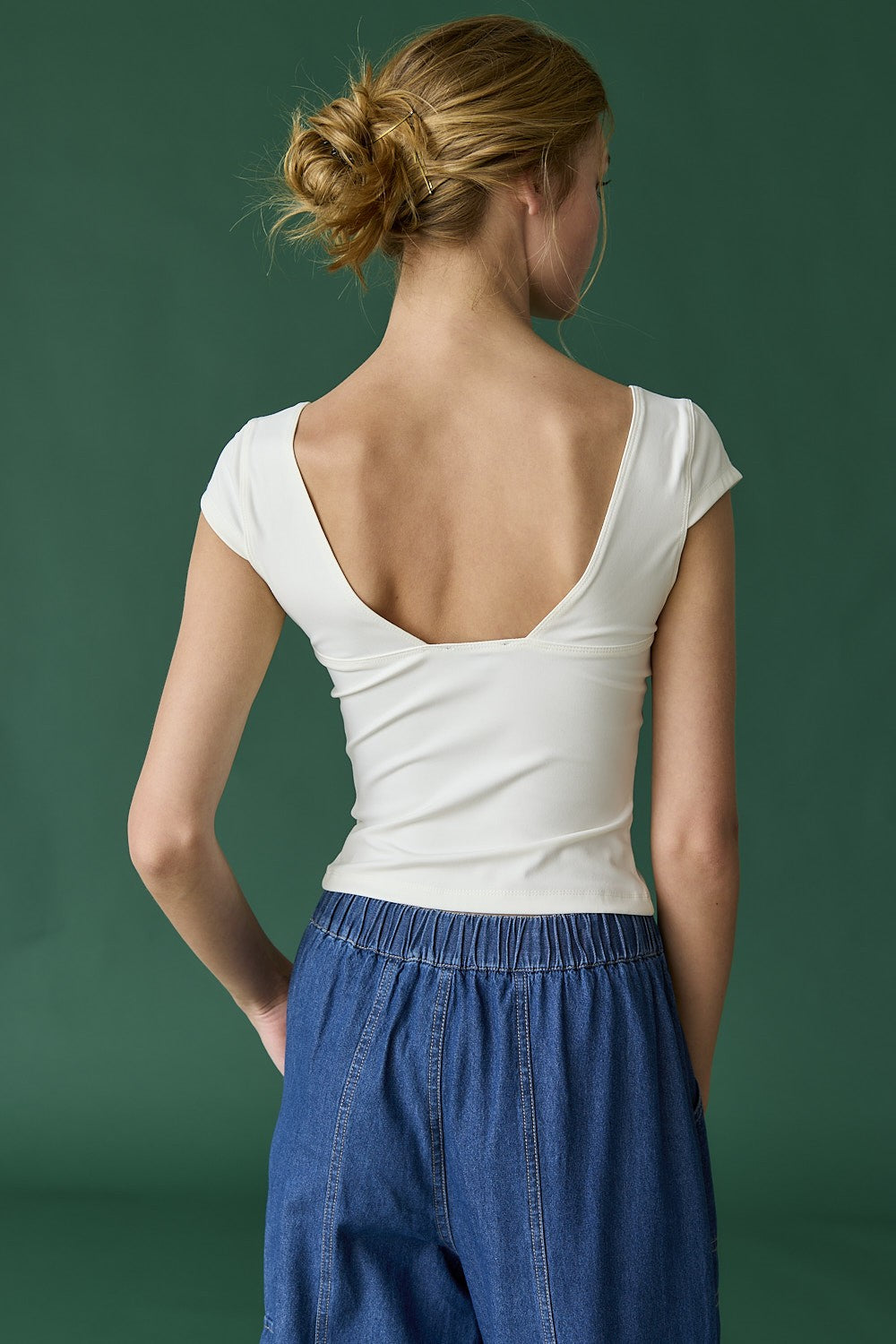 Alina Slim Fit V-Neck Top
