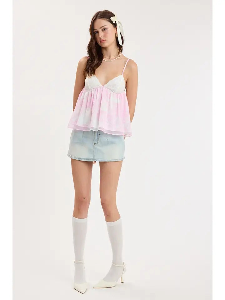 Rare Form Denim Micro Mini Skort