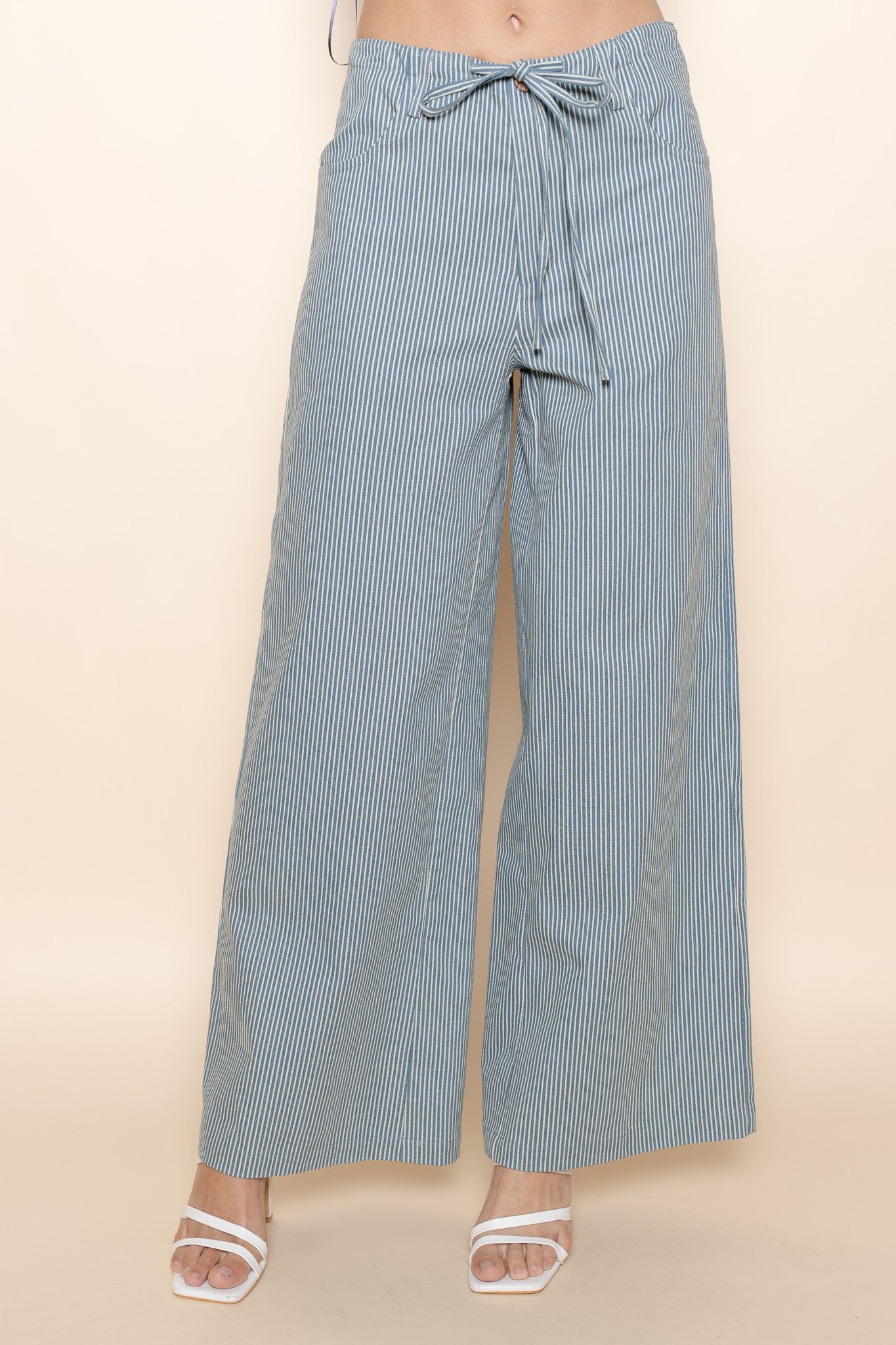 Bow Tie Wide Leg Pants