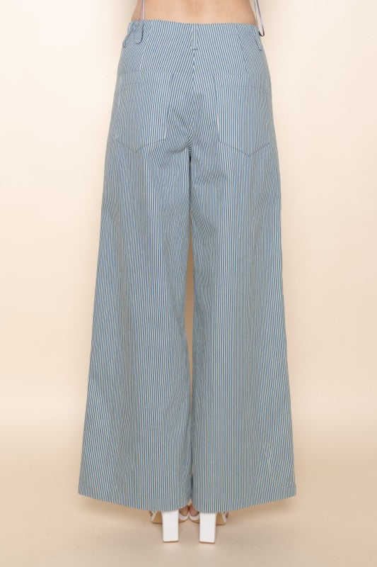 Bow Tie Wide Leg Pants