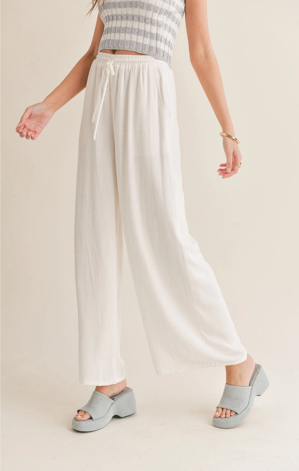 Sadie & Sage Sugarloaf Elastic Waist Pant