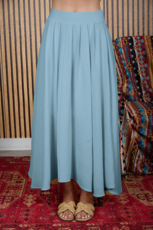 Pleated Midi Skirt