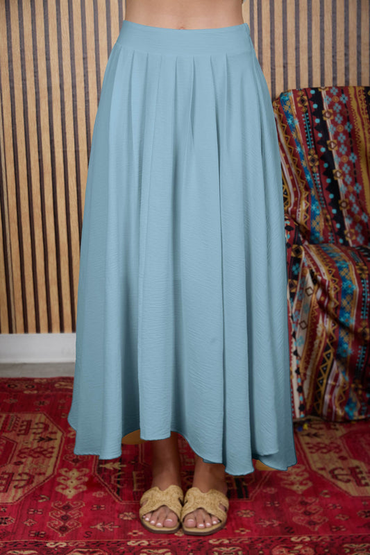 Pleated Midi Skirt