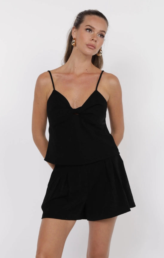 Sage the Label My Heart Crepe Twist Front Cami