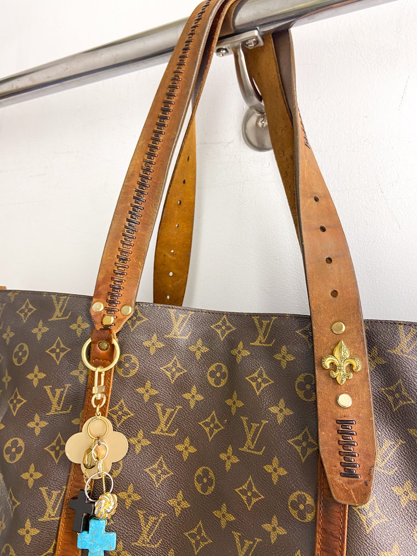 LS Upcycled Vintage LV Fleur-De-Lis Bag