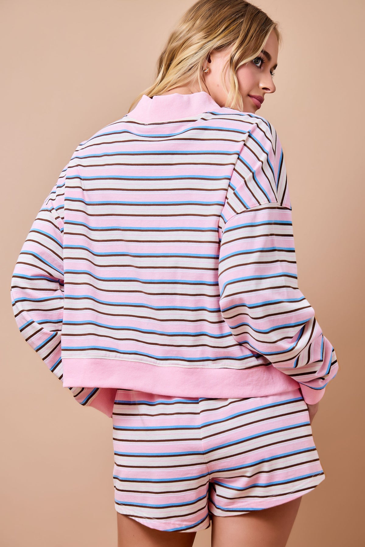 Make It Yours Striped Sweatshirt