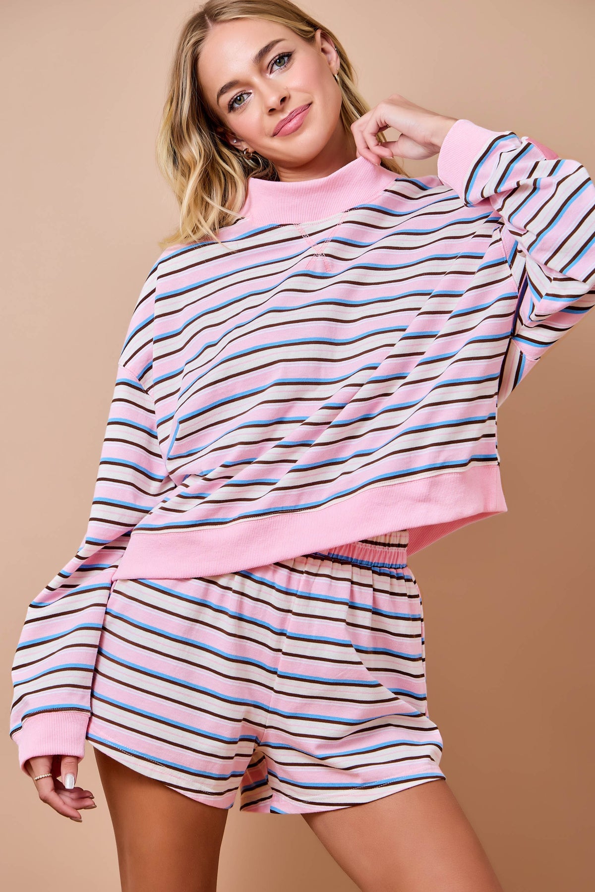 Make It Yours Striped Sweatshirt