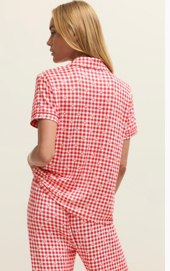 Z Supply Gingham Pj Top