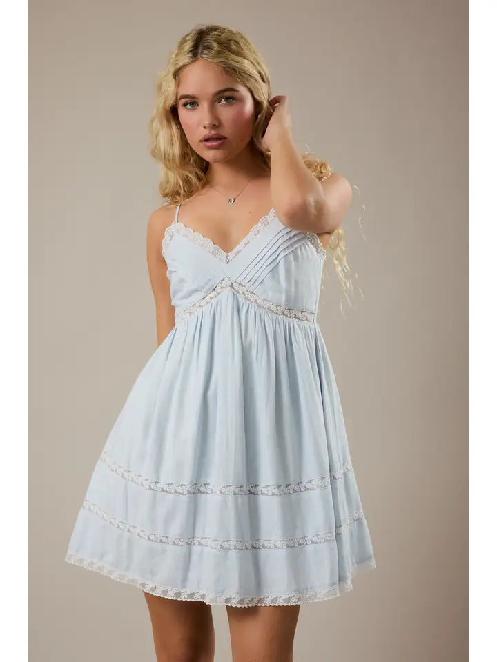 Mini Dress with Trim Detail