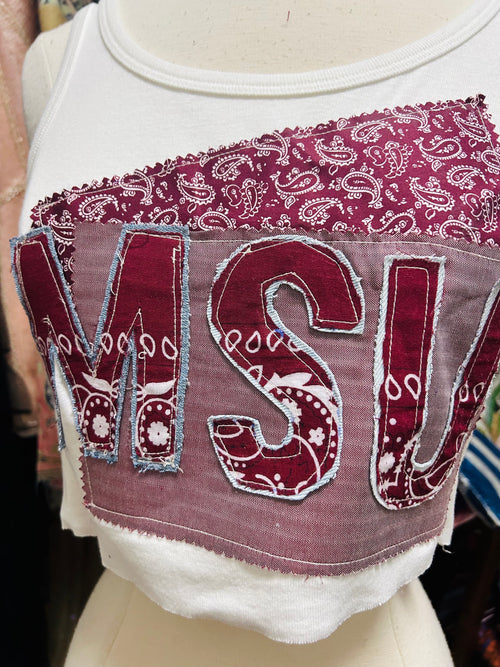 OOAK MSU Patchwork Tank