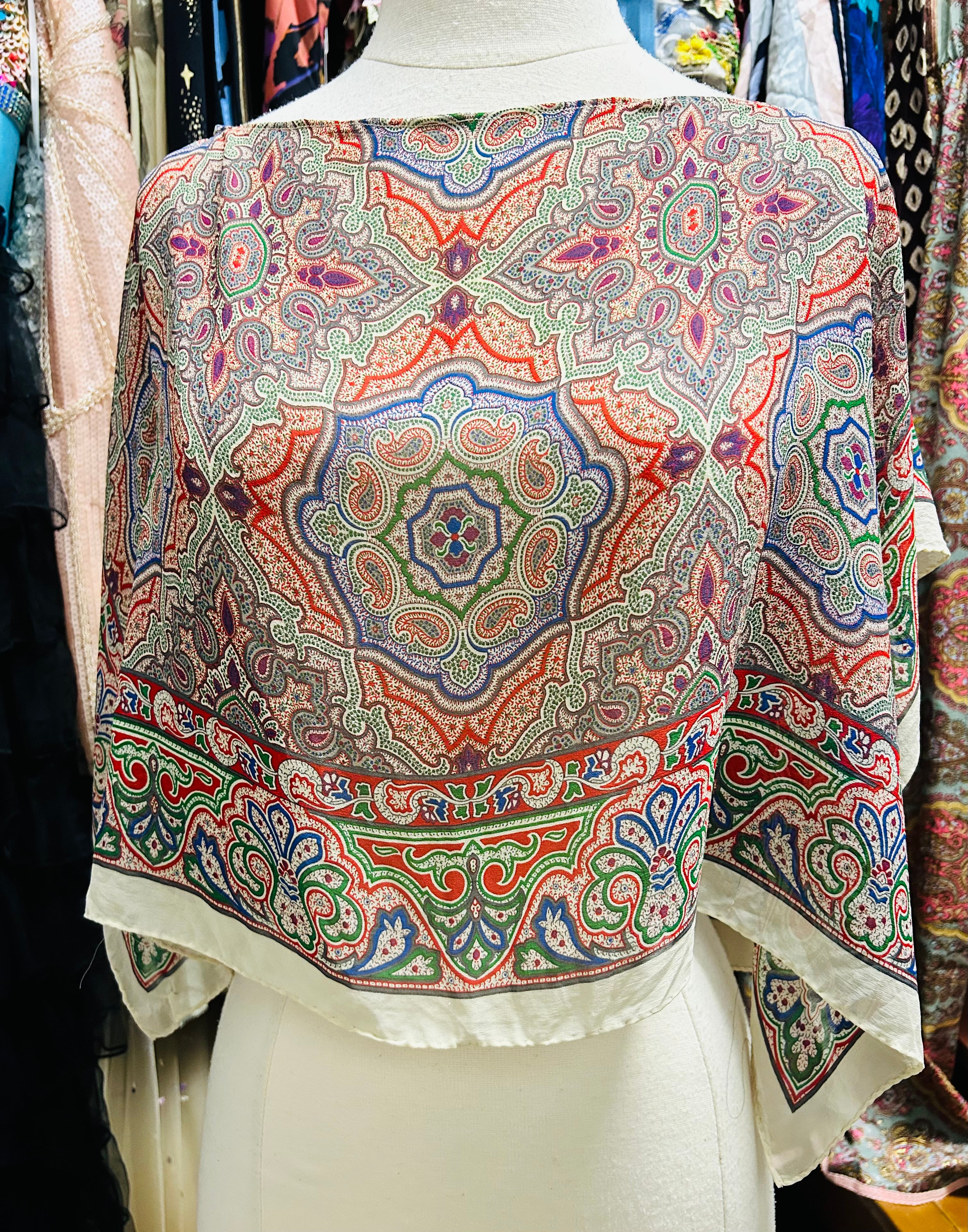OOAk Vintage Etro Designer Scarf Top