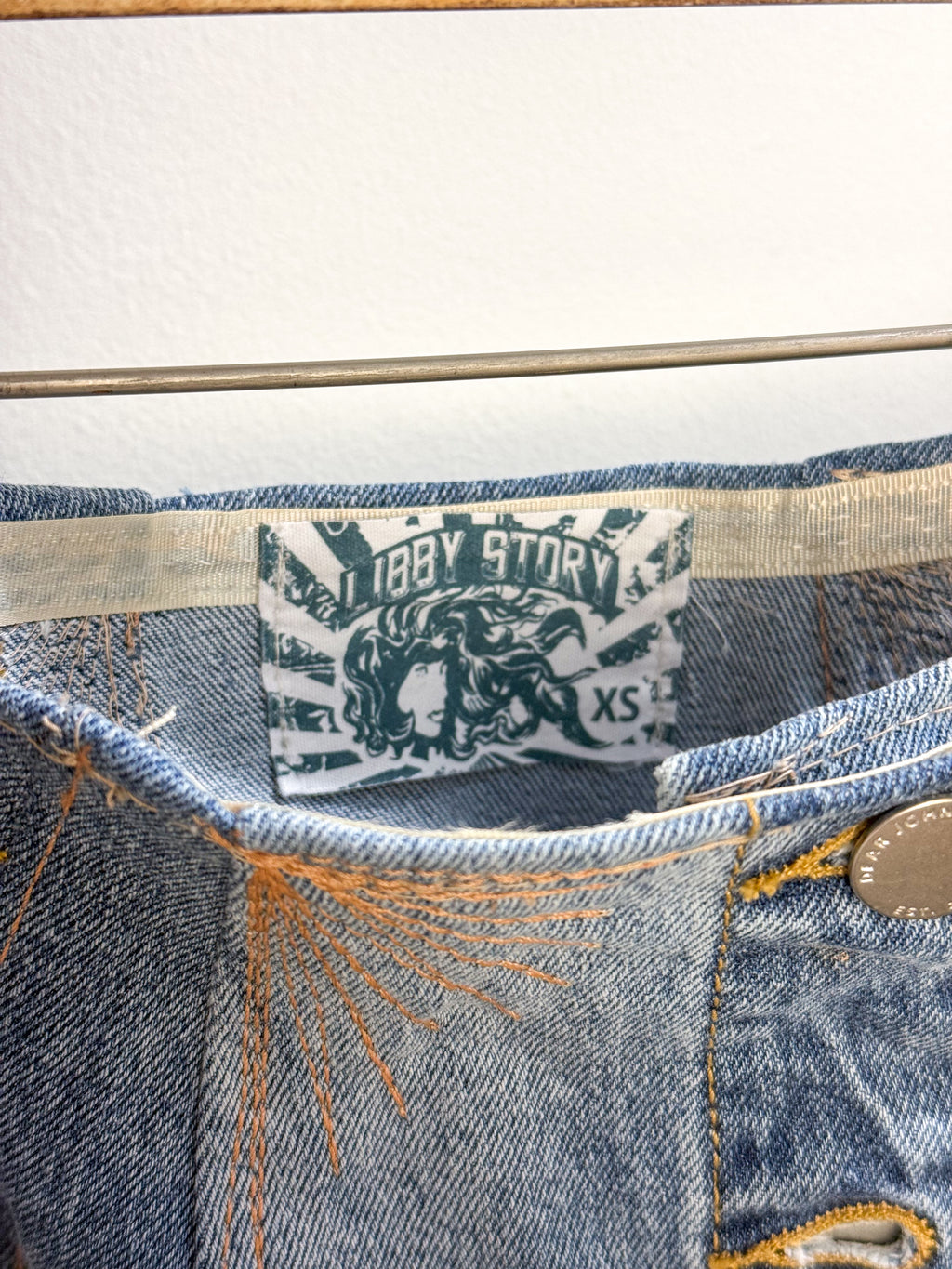 OOAK Dear John Upcycled Denim Skirt
