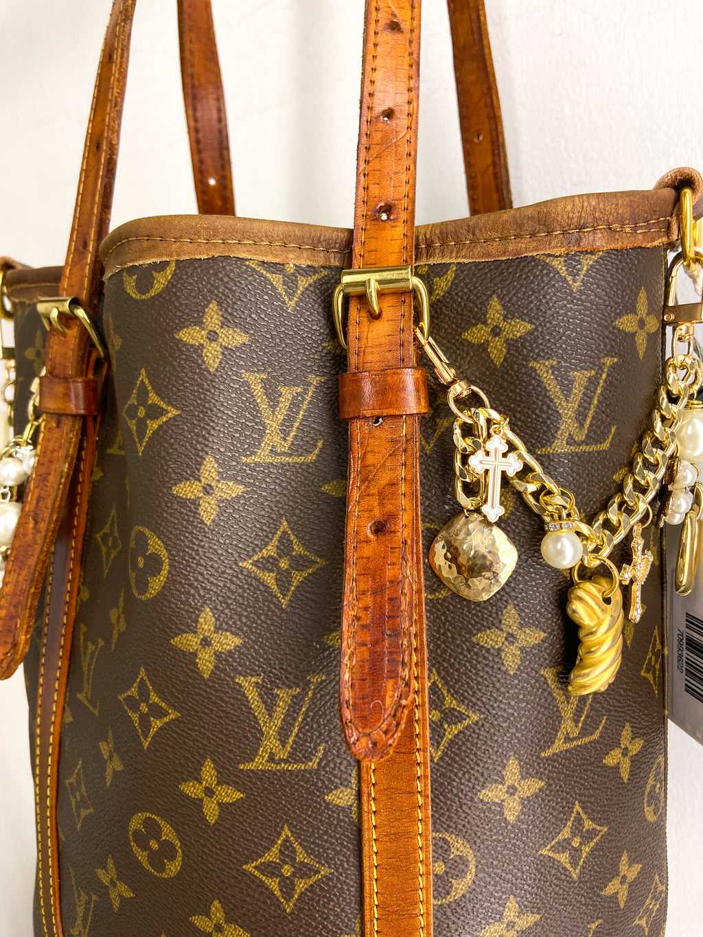 LS Upcycled Vintage LV Leather Lining Bag