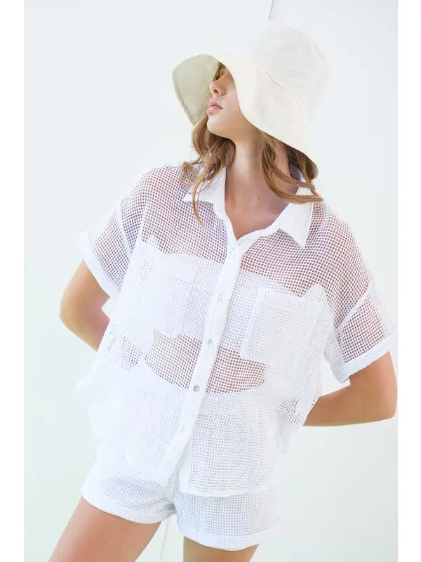 PARIS LOOSE KNIT SHORTS