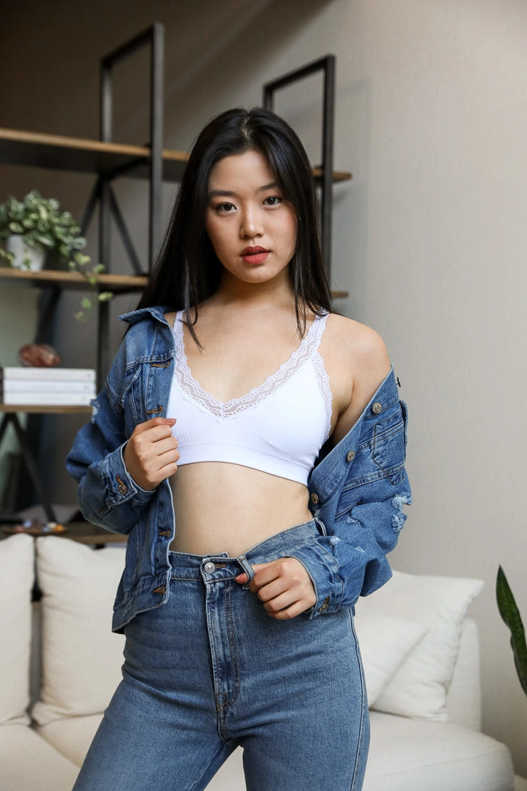 Next Chapter Lace Trim Bralette
