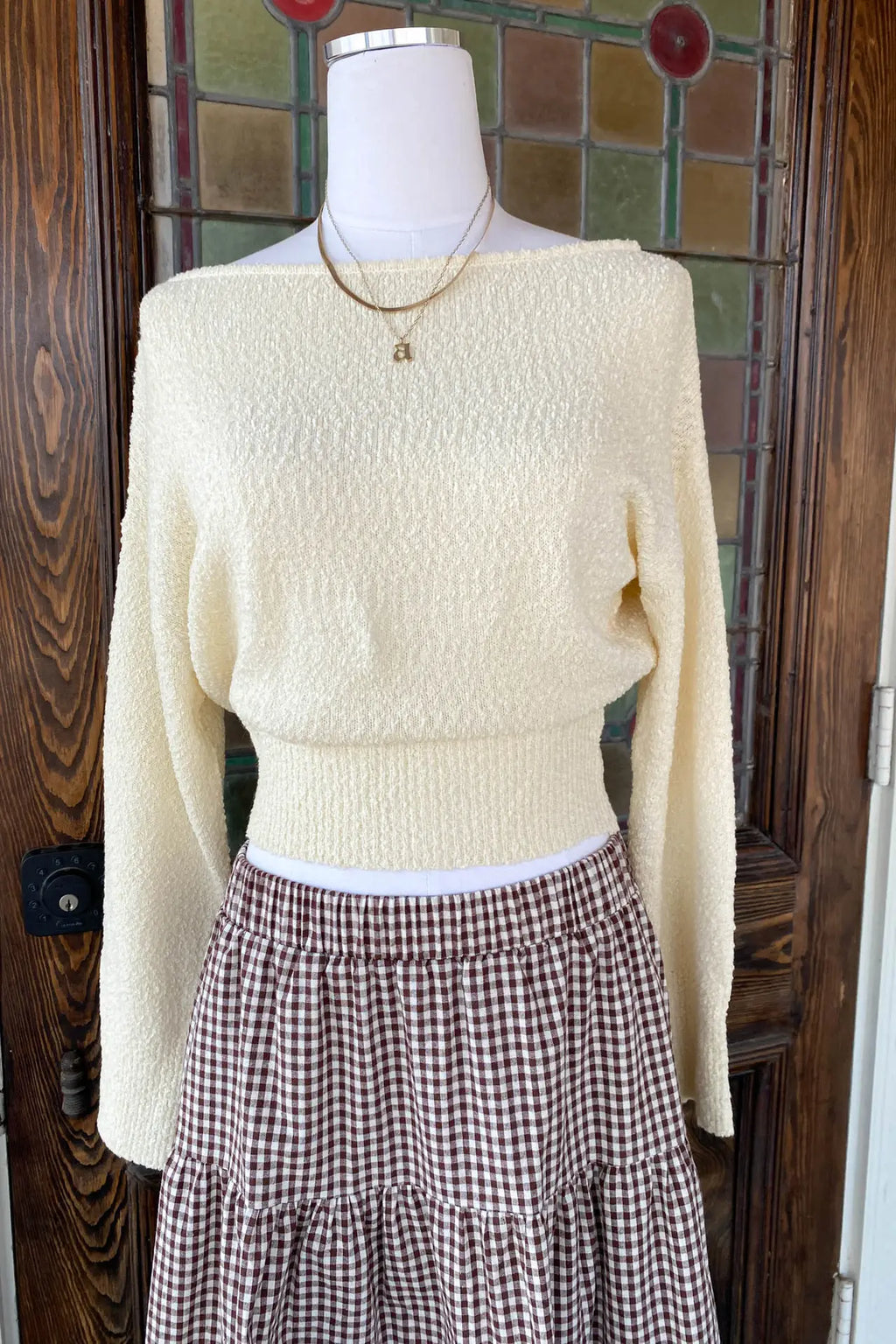 Off the Shoulder Knit Sweater