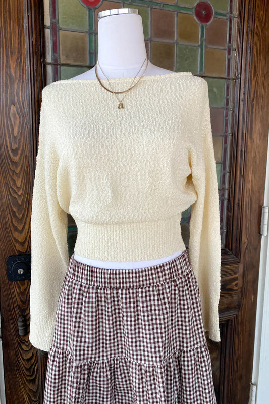 Off the Shoulder Knit Sweater