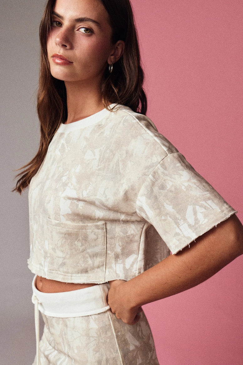 Textured Crop Top