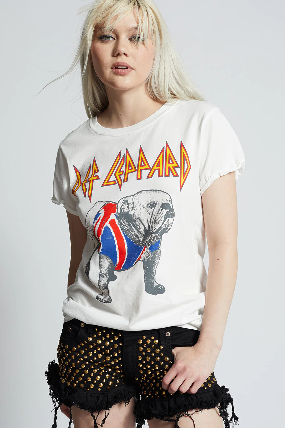 Recycled Karma Def Leppard Bulldog Tee