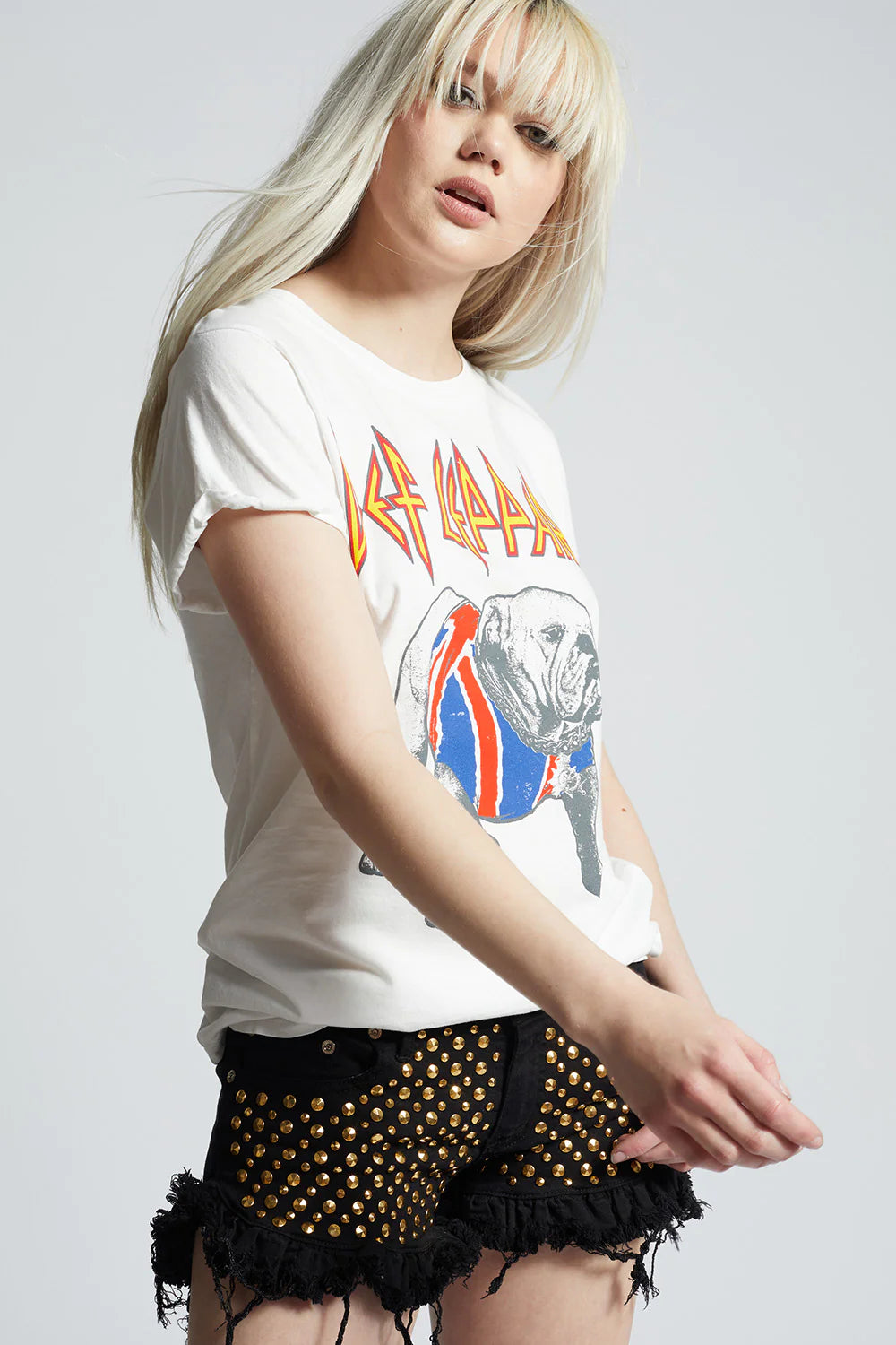 Recycled Karma Def Leppard Bulldog Tee