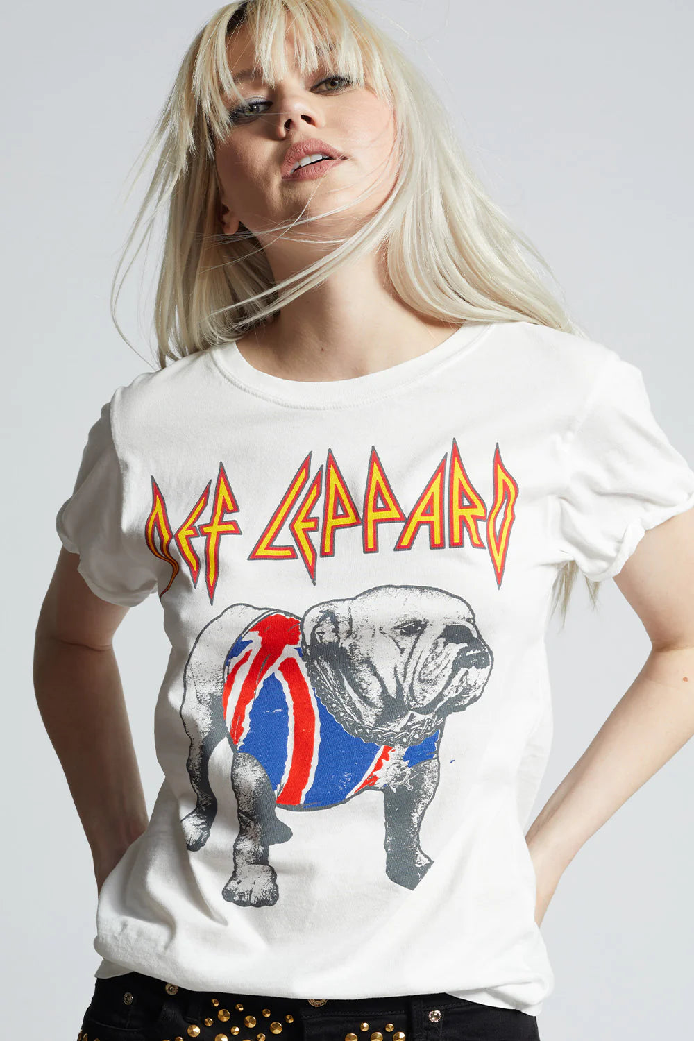 Recycled Karma Def Leppard Bulldog Tee